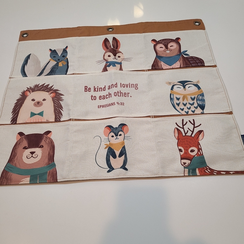 Mary & Martha Kids Woodland Toy Organizer in One Size